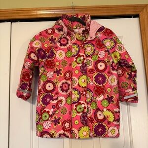 Hanna Andersson Pink Floral Winter Jacket